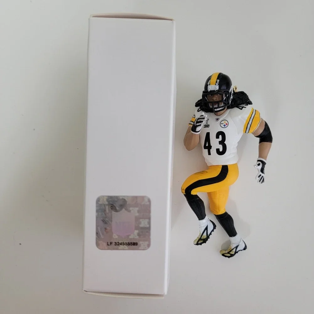 Hallmark Keepsake Troy‎ Polamalu Pittsburgh Steelers Ornament 2011 White Jersey